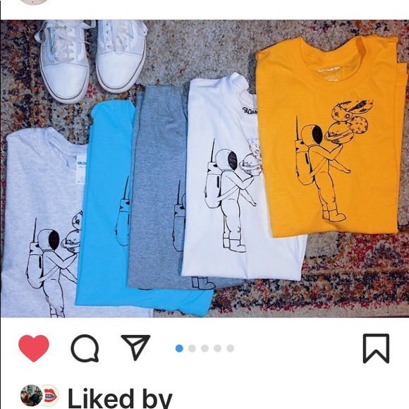 Original screen print black T-shirt @ ScribsInk - Picture 2 of 2